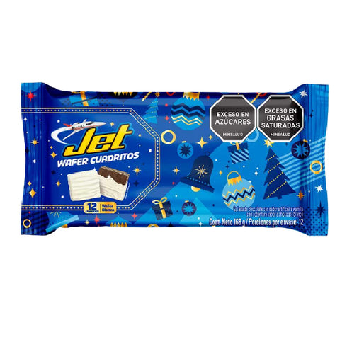 CHOCOLATINA WAFER JET 12U BLANCA NAVIDAD